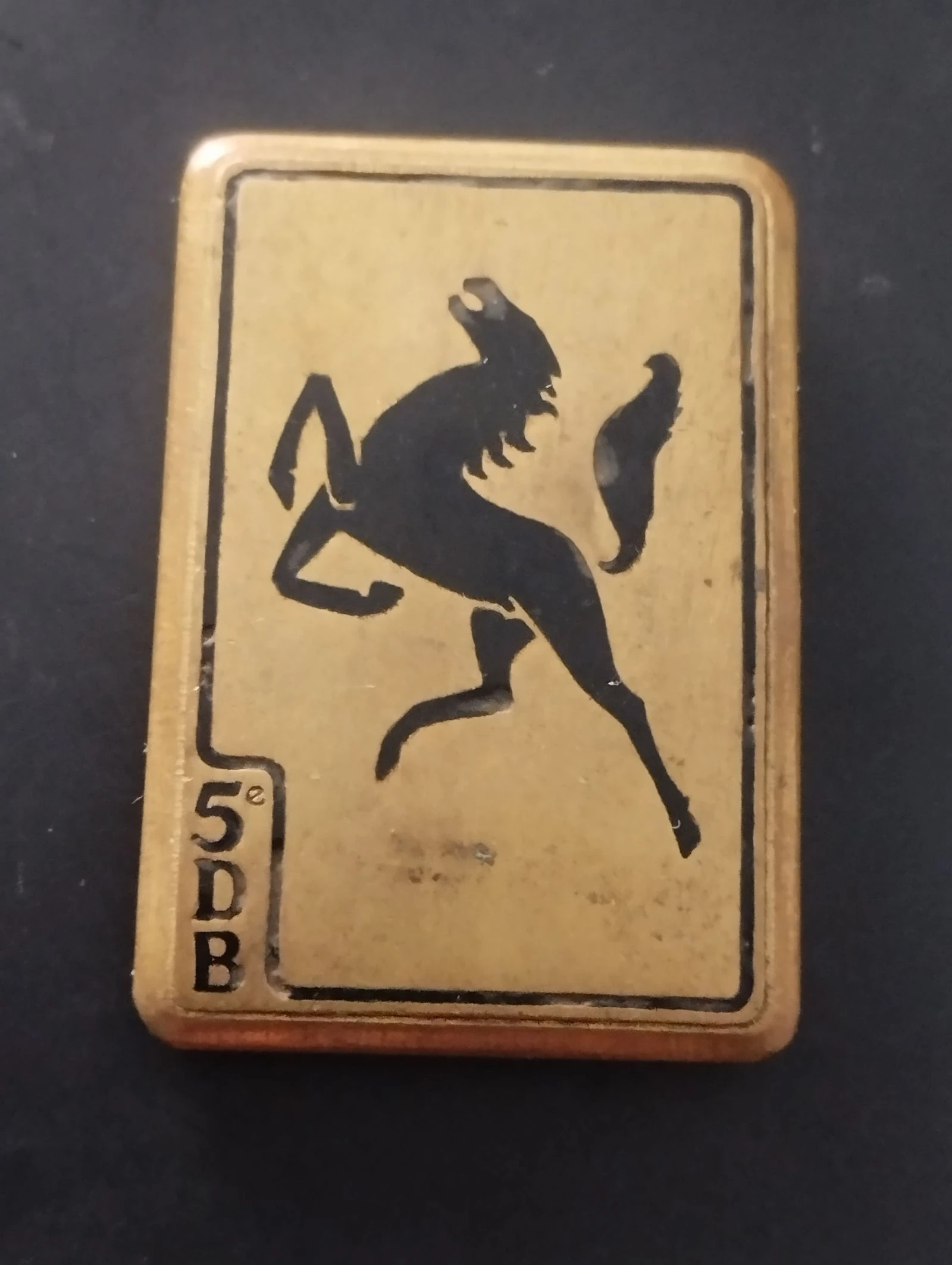 Insigne militaire ancien - 5e Division Blindée (5e DB)